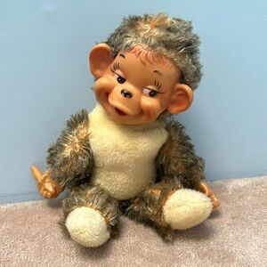Vintage 1960s Plush Monkey